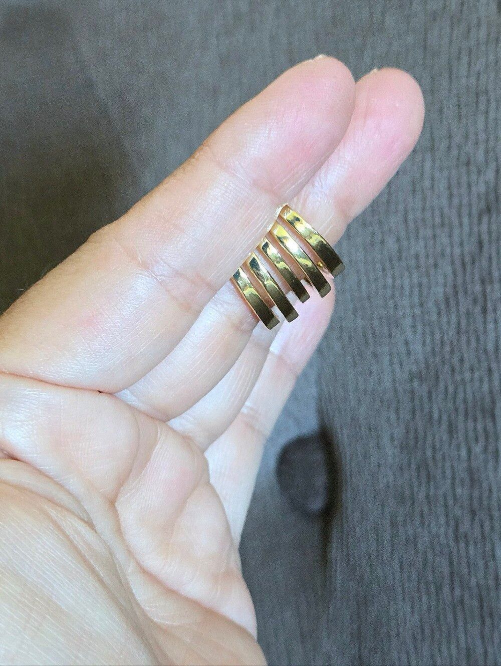 Gold💛 Multi Row Band Ring💍 - NWOT - Picture 6 of 16